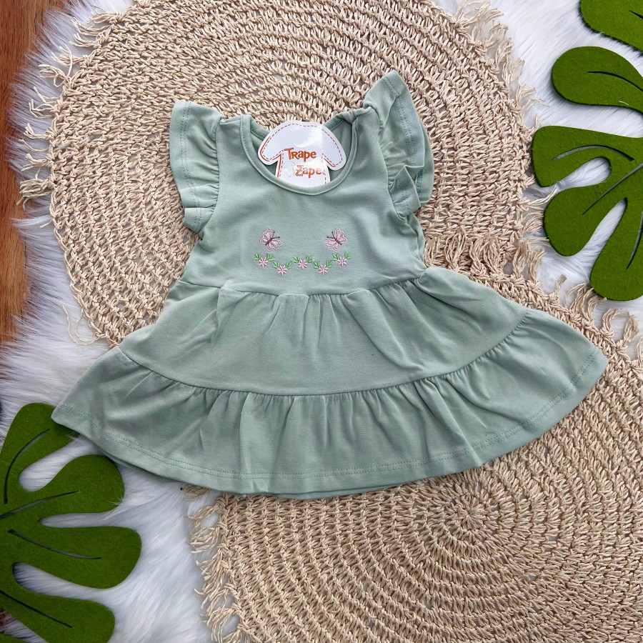 Vestido Borboletinhas - Verde